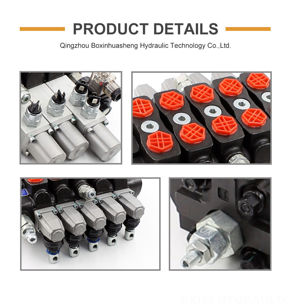 Distributeur Hydraulique 24v Industrial Hydraulic Control: 5 Spool Sectional Directional Valve detailed image